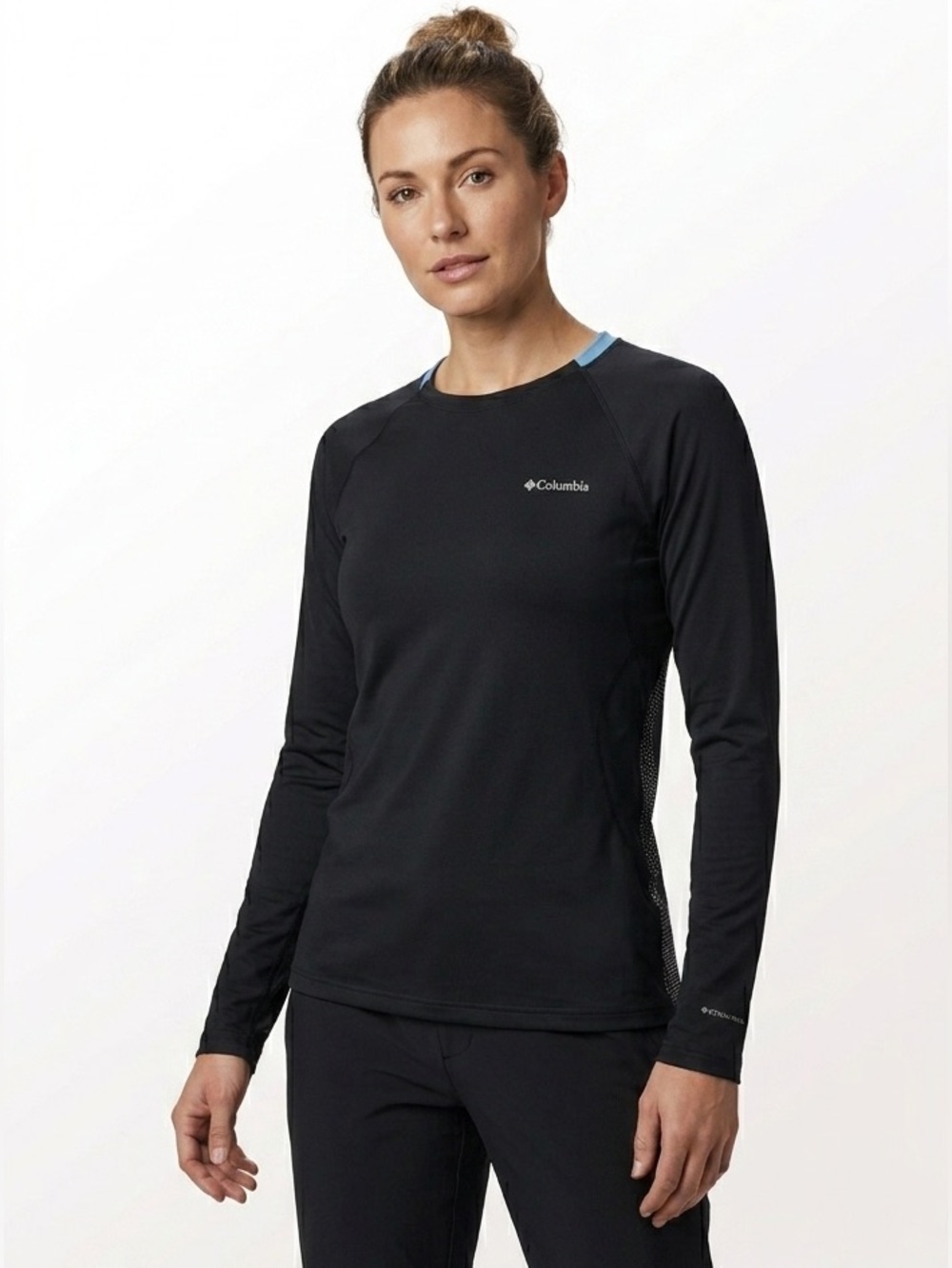 Columbia Black Long Sleeve Performance Crewneck Top Size Small